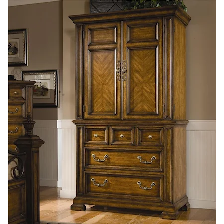 Armoire with Fancy Face Front Panels